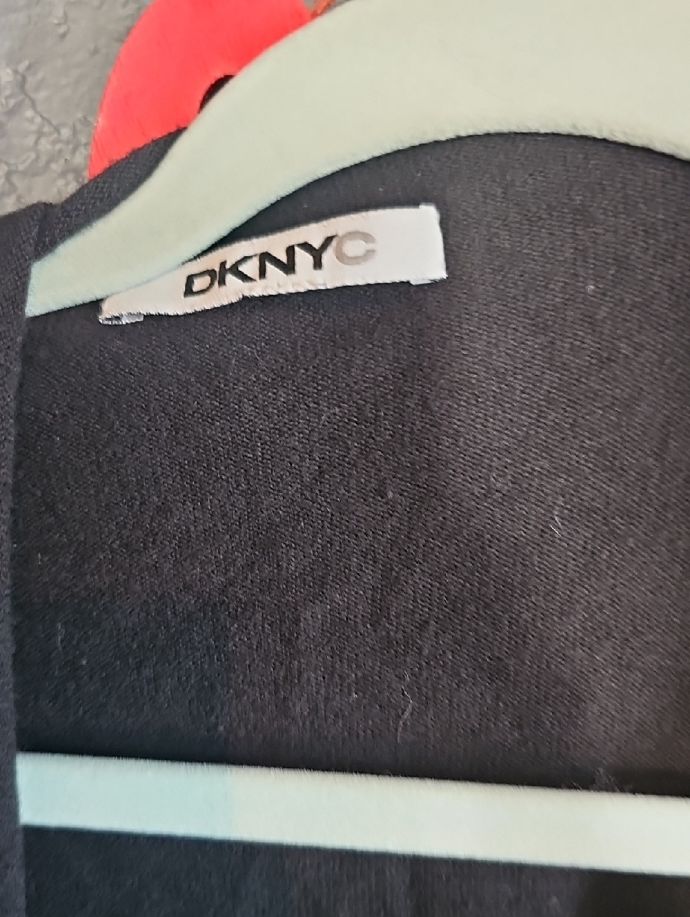 DKNYC Black Open Style Sweater Cover Up
